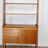 Multifunction teak bookcase 1960 Denmark