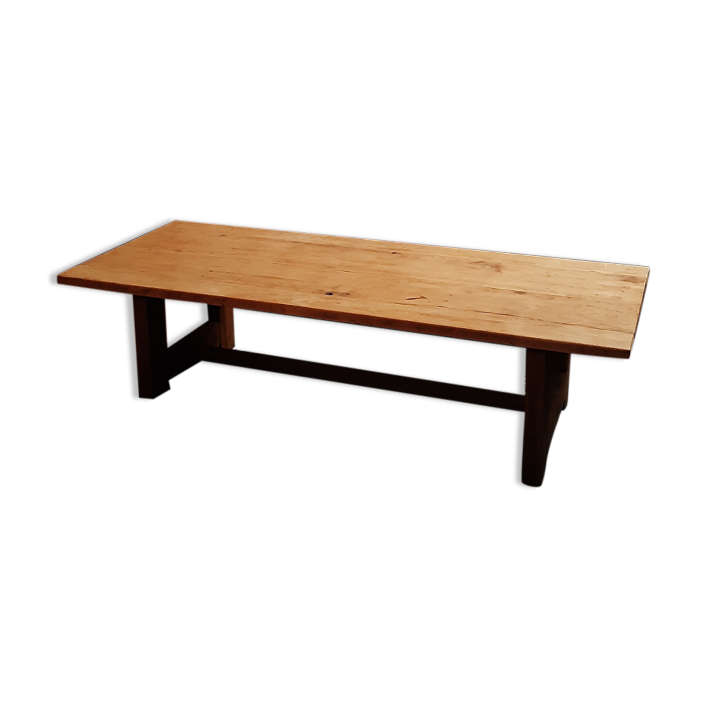Long coffee table, solid oak