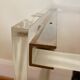 Plexiglas service with wheels