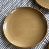 8 beige Berne stoneware plates wabi sabi