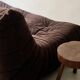 Togo 3-seater sofa in brown alcantara suede, Ligne Roset