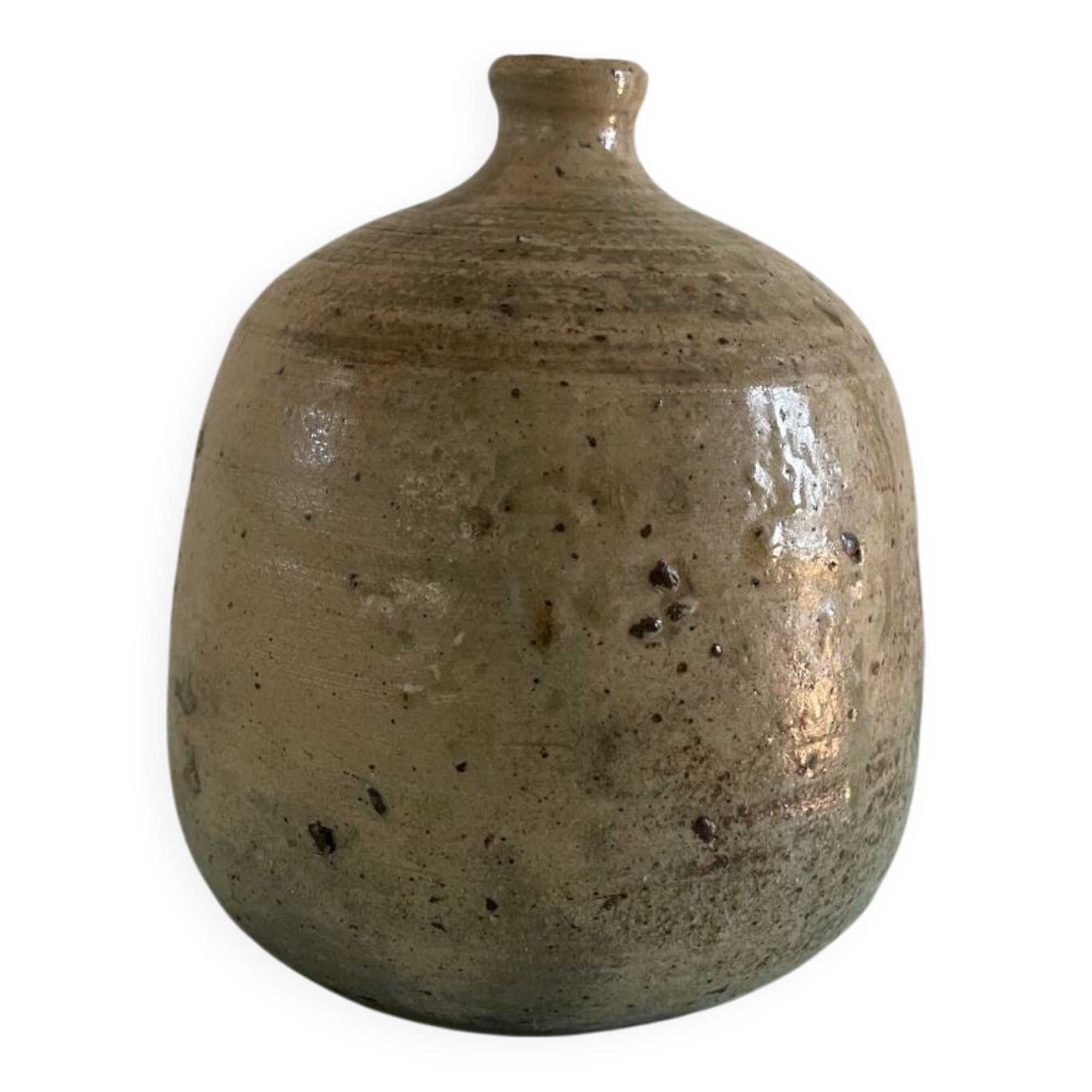 Stoneware soliflore signed Jean-Michel Doix – French artisanal ceramics