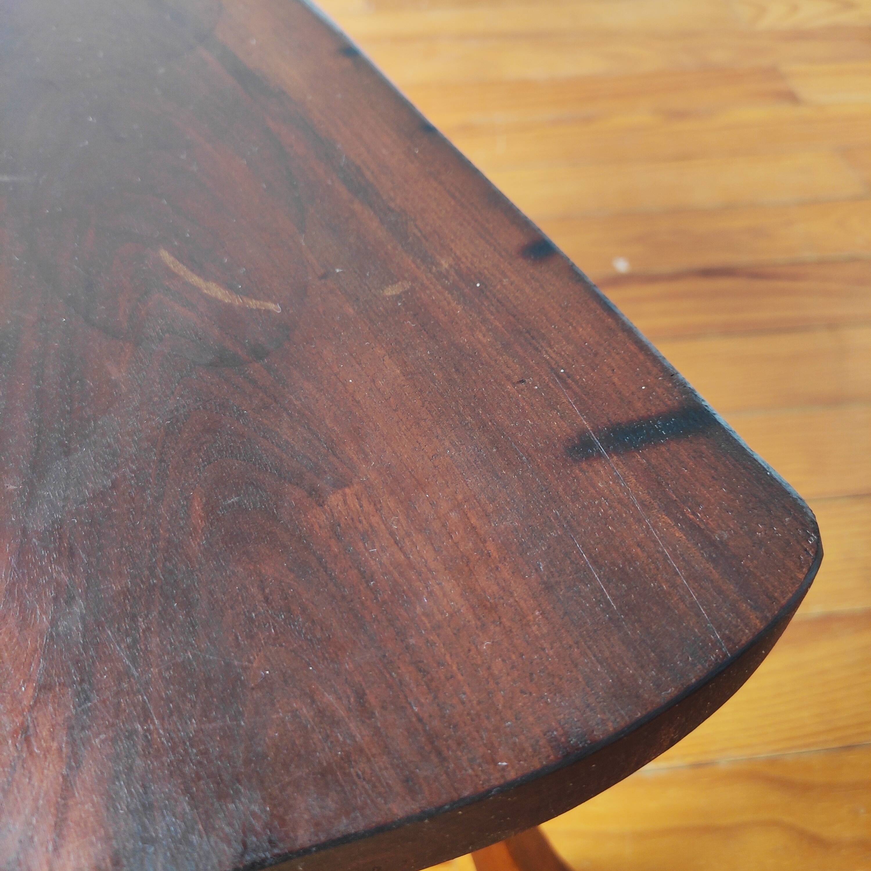 Brutalist wooden tables