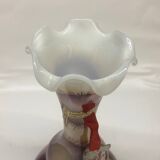 Vase en verre d’opaline soufflé Toscan Stelvia
