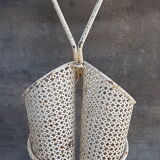 White metal double umbrella holder, Mathieu Mategot - 50s