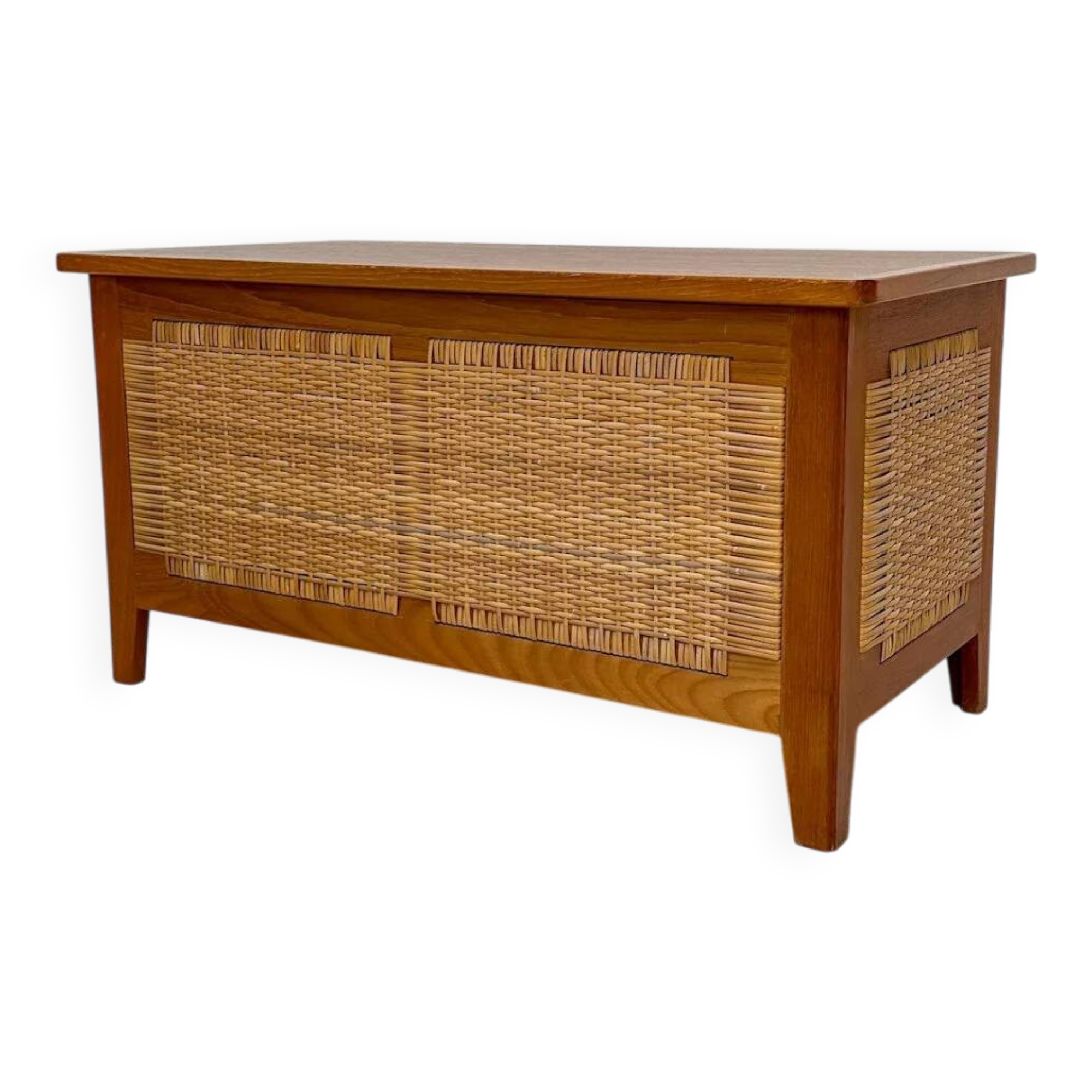 1960s vintage Danish teak blanket chest / storage bench by Kai Winding for Poul Hundevad