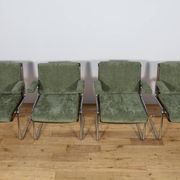 Chrome and Teak Chairs by Gordon Russell, United Kingdom, 1970s, Set of 4