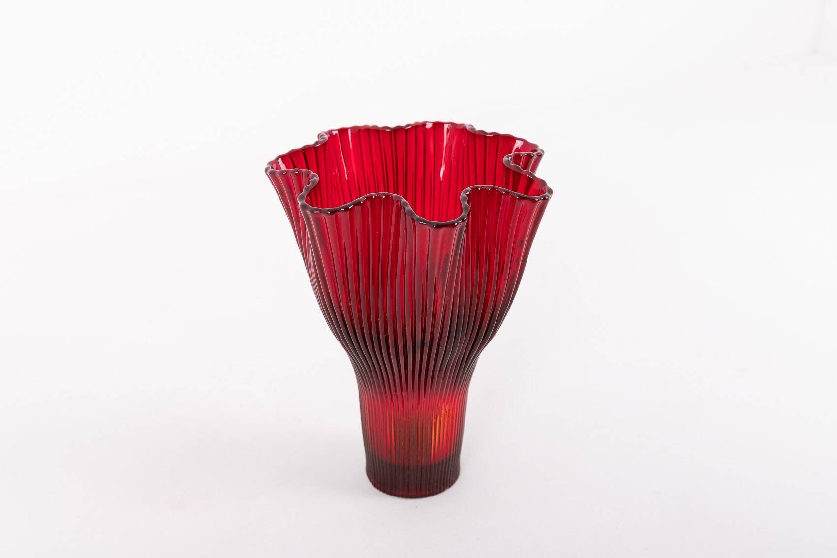 Art glass vase by Monica Bratt for Reijmyre, Sweden 1950’s