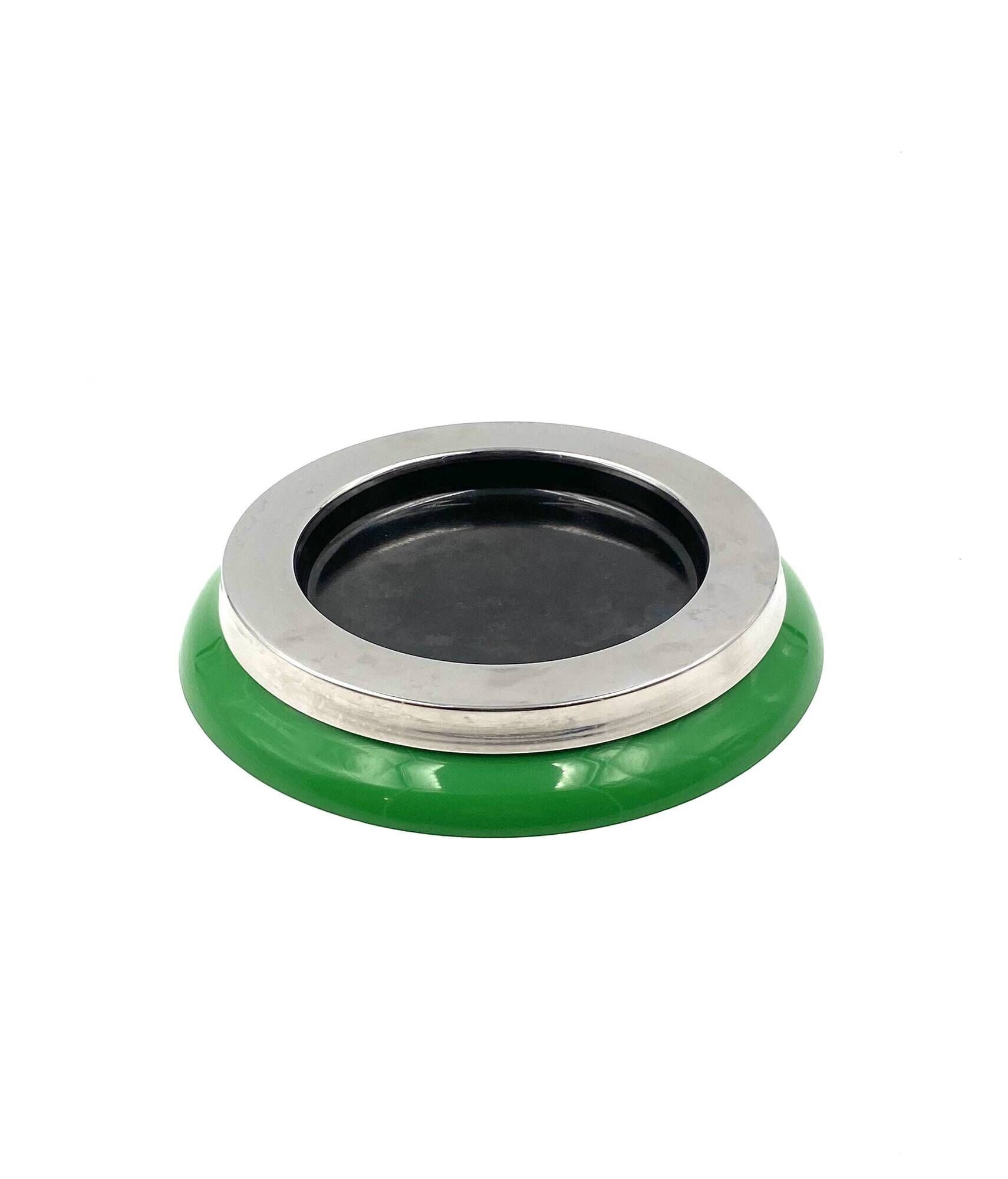 Sergio Asti, mod.4635 green ashtray / catchall, Kartell Italy 1967