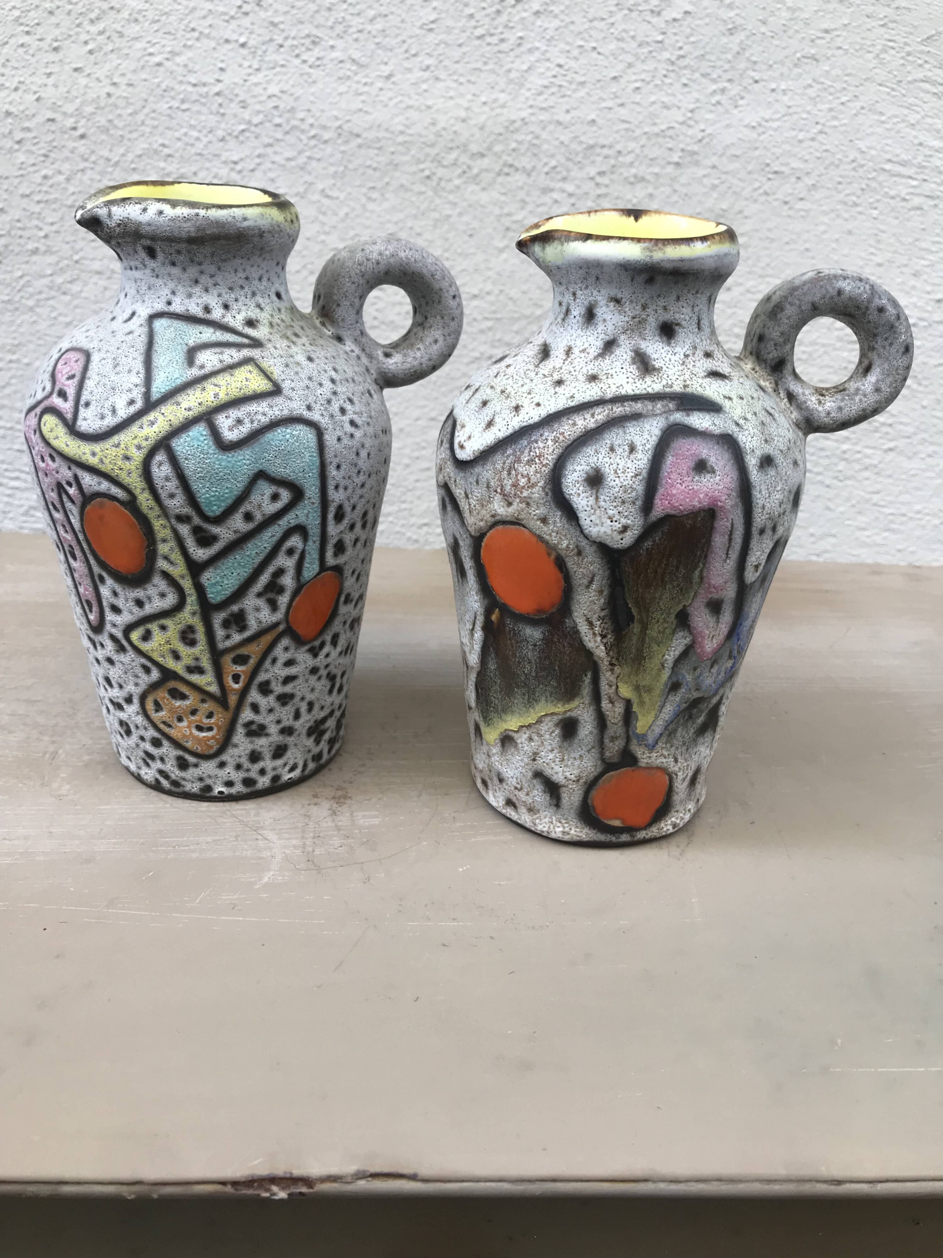 Paire de vases, pichets Marius Bessone