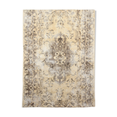 Classic beige & brown vintage rug, 211x155 cm