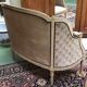 Salon Louis XVI style end XIX wooden painted