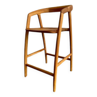 Tabouret / tabouret de bar en teck massif 'xavie' (plusieurs pièces !)