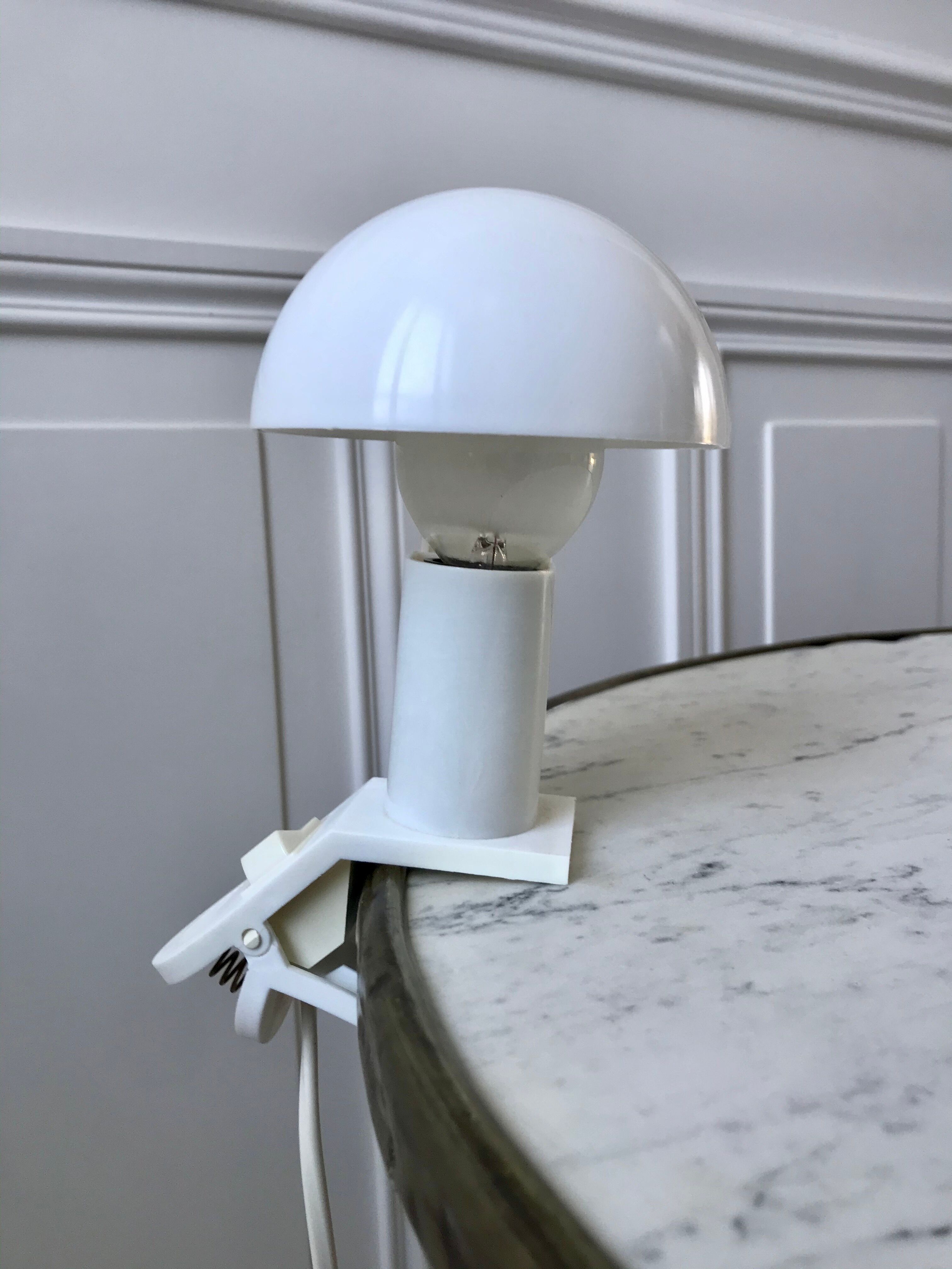 lampe champignon design à pincer Sarlam années 70
