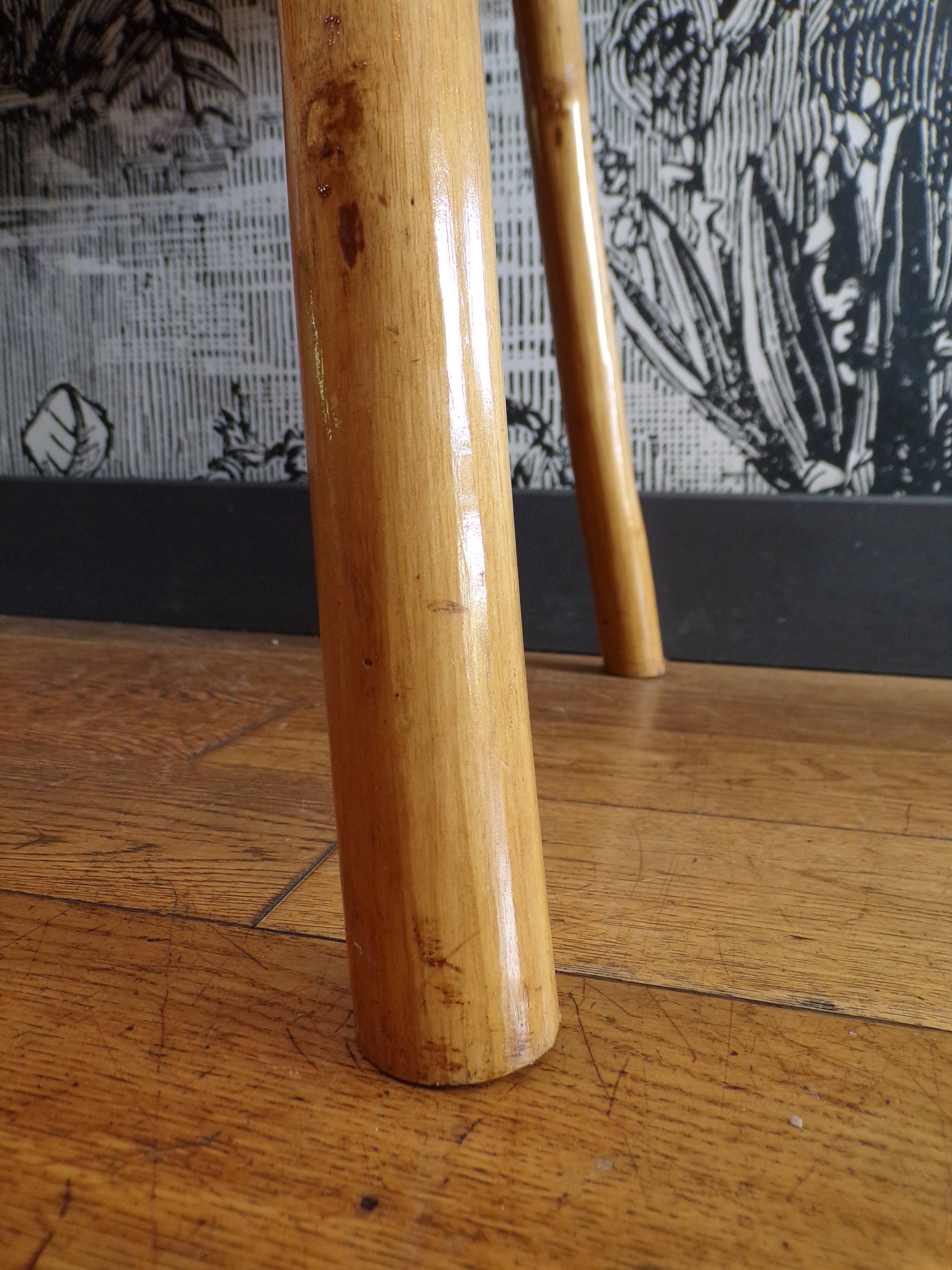 Brutalist pine coffee table