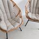 Set of 2 Rattan Bucket Loungechairs 1960s