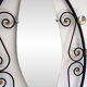 Vintage iron coat rack with mirror