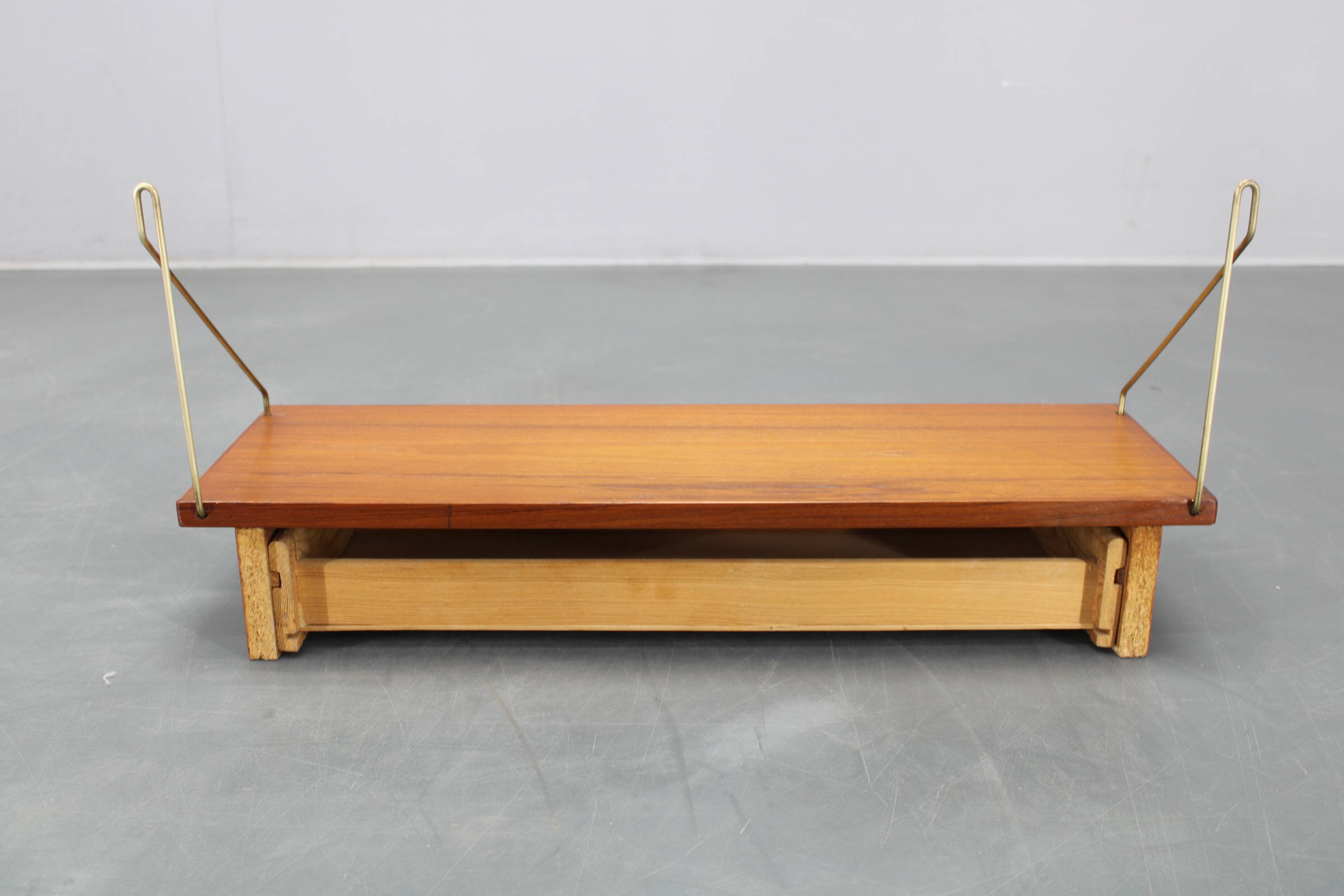 1960s teak shelf with drawer, Denmark