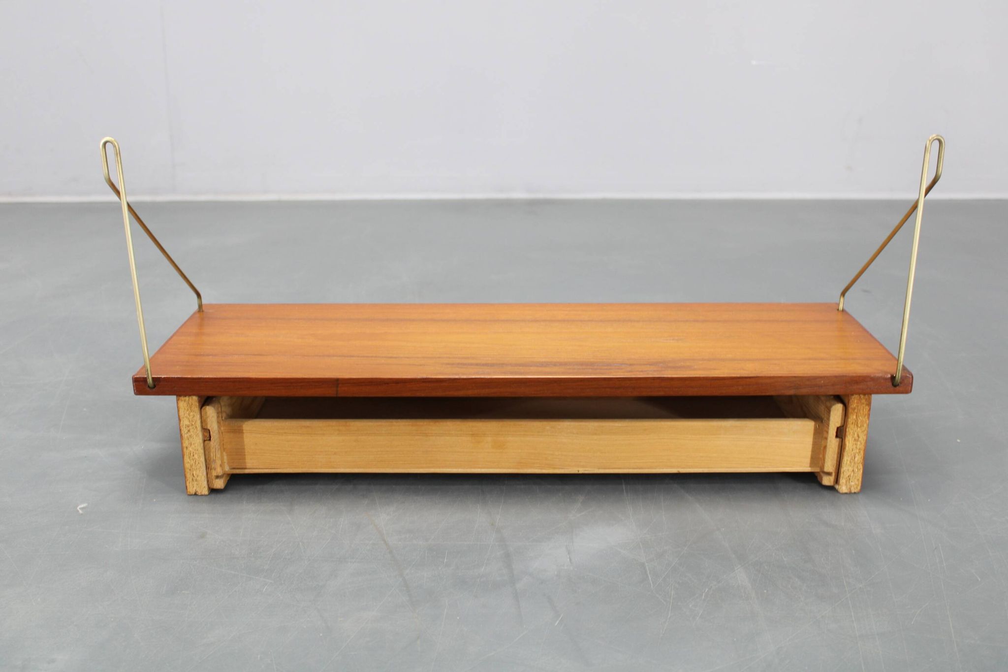 1960s teak shelf with drawer, Denmark