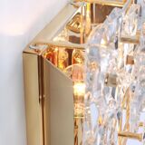 1 of 2 Superb Extra Large Crystal Wall Sconce by Kinkeldey, Germany, 1970s