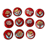 Dessert plates Cérenne Vallauris