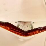 La Murina pair of two-tone Murano glass sconces, Italy 1980