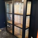 Large glazed Parisian wardrobe, showcase.