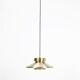 Lyskær Belysning “U.F.O” lampe suspendue / Space Age / design danois moderne / or / laiton / aluminium / années 1970