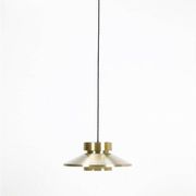 Lyskær Belysning “U.F.O” pendant lamp / Space Age / Danish modern design / gold / brass / aluminium / 1970s