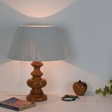 Lampe en bois tourné