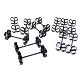 Box of 12 wrought iron cutlery holders