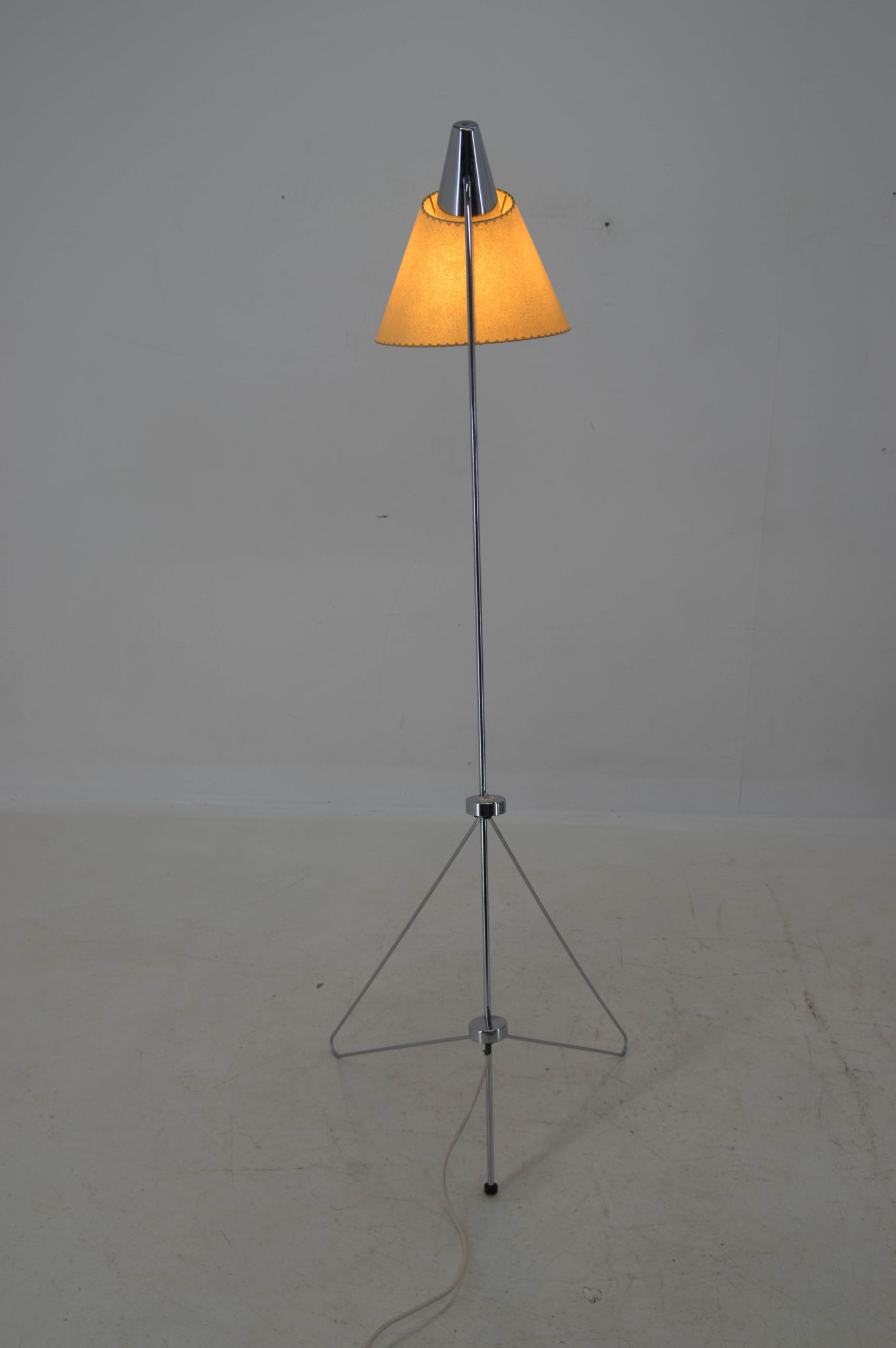 Floor lamp by Hurka for Napako, 1950s, restored