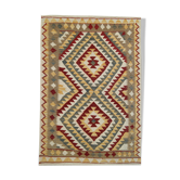 Vintage Afghan Kilim Area Rug, Traditional Oriental Wool Rug- 99x155cm