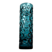 Mid-Century Modern Space Age Blue Bubble Glass Vase by Wilhelm Braun-Feldweg for Hirschberg, Germany, 1960s
