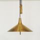 Mid Century Modern Fusijama brass pendant lamp by Th. Valentier