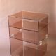 Occasional furniture in smoked Plexiglas from the 70s