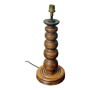 pied de lampe en bois