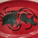 Vallauris fish dish signed Mevel