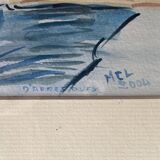 Aquarelle d’après Raoul Dufy