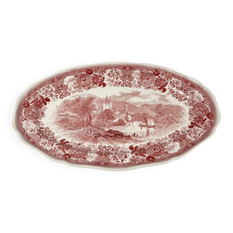 Large oval dish "Burgenland", Villeroy & Boch, red