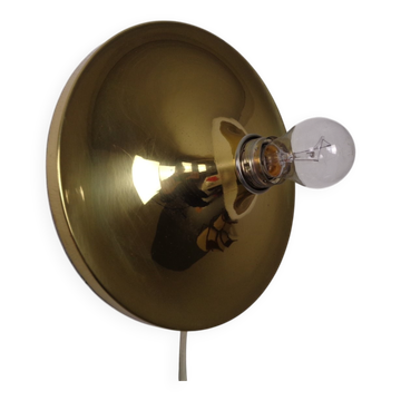 Space Age Golden Wall Lamp from Doria Leuchten, 1960s