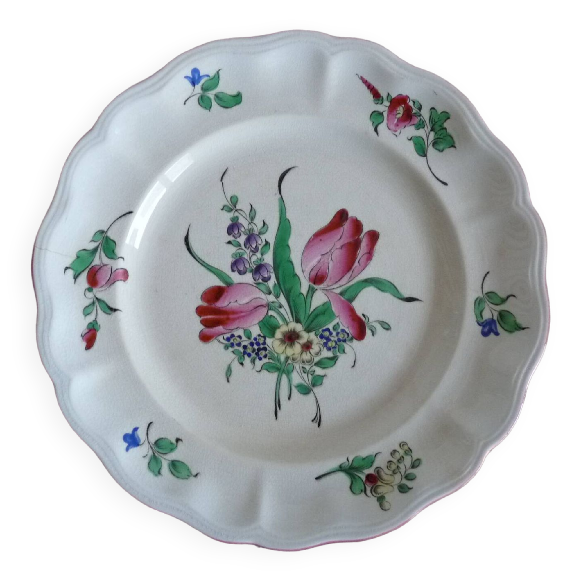 Lunéville earthenware plate