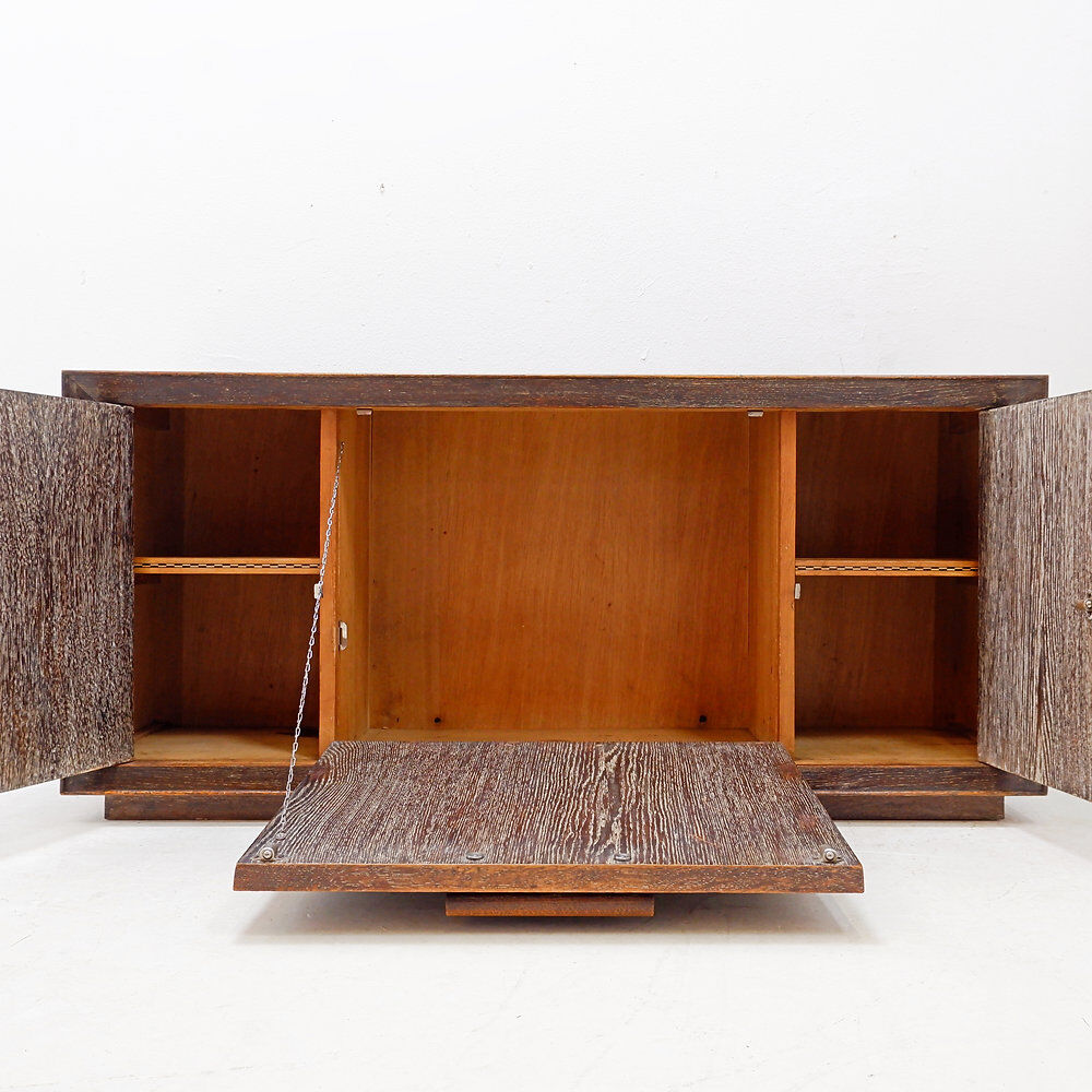 Wenge wood vintage sideboard - modernist style