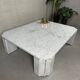 Table basse vintage – marbre de Carrare