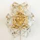 Pair of faceted crystal wall lights / sconces by Kinkeldey, Germany, 1970s