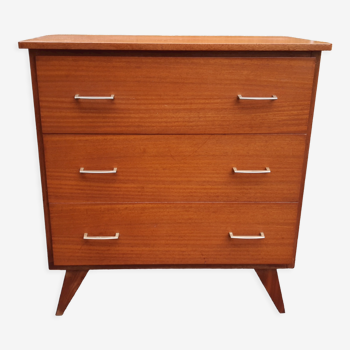 Vintage exotic wood chest of drawers