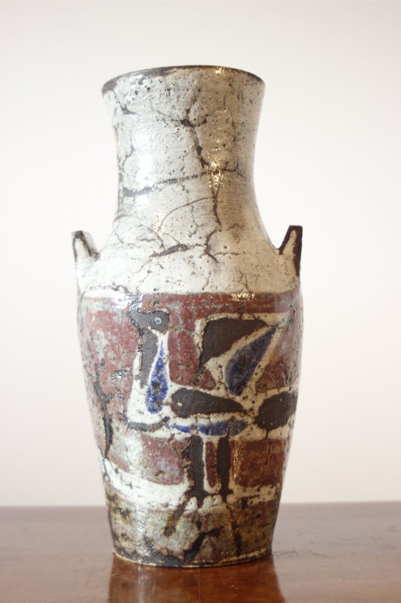 Ceramic bird vase by Jean Derval in Vallauris, France 1950s