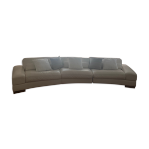 Canapé cuir blanc Roche Bobois
