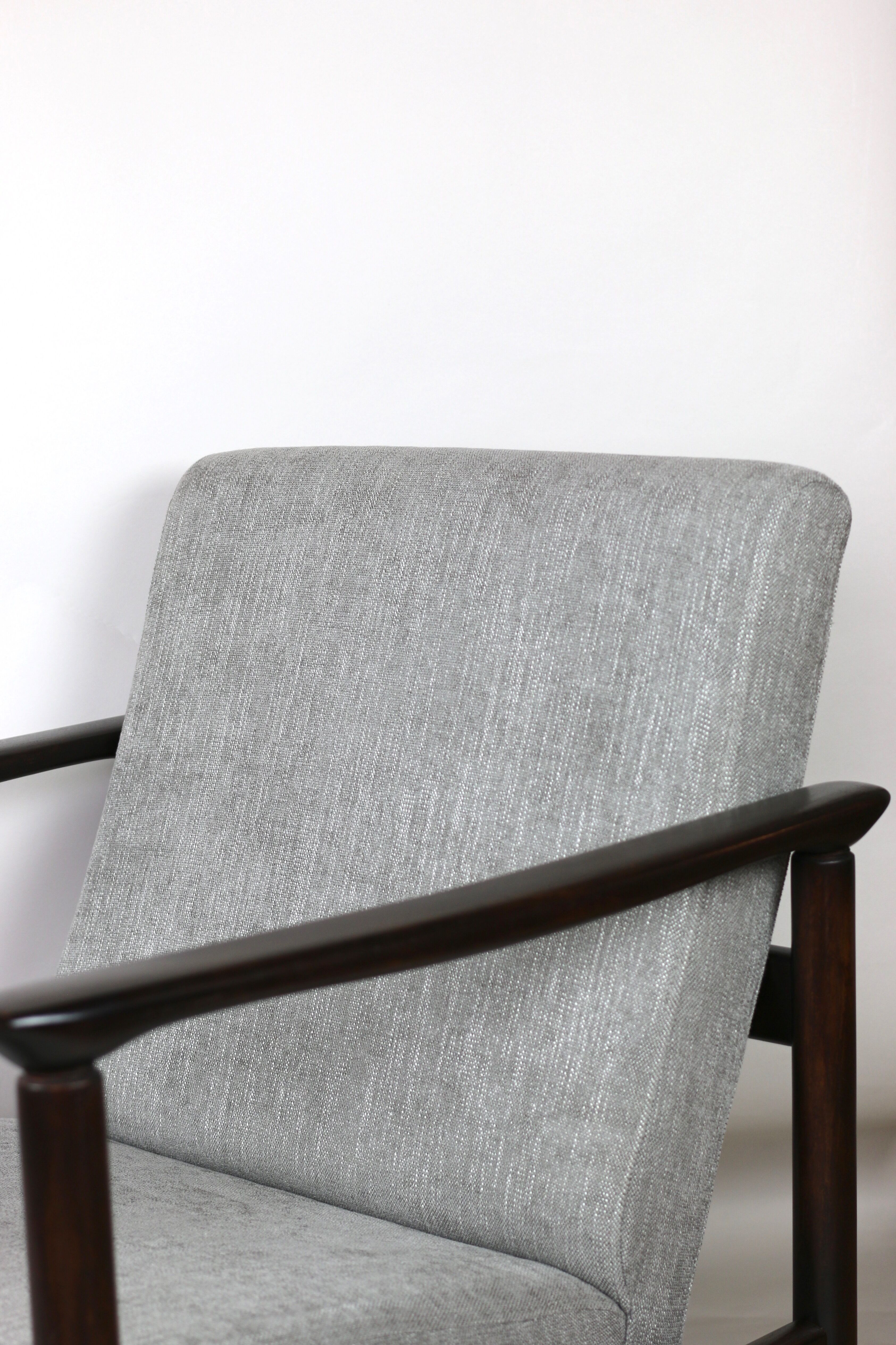 Light Grey Silver Armchair by Edmund Homa GFM-142, 1970s