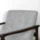 Light Grey Silver Armchair by Edmund Homa GFM-142, 1970s